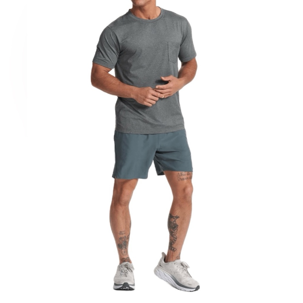 Vuori Trail Short in Pool Blue